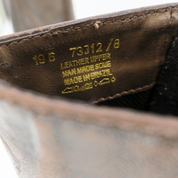 Vintage Y2K Candies Brown Square Toe Ankle Zip Platform Chunky Boots Women's 8M - Picture 5 of 8